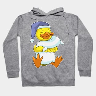 Duck at Sleeping with Nightcap Hoodie